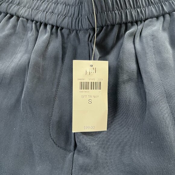 Pure J. Jill Sand-Washed Navy Blue Soft Wideleg Trouser (NWT) | Size S - Picture 3 of 7